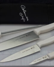 KIT 4: TABLA CHAIRA CUCHILLOS-10-8-4 FUNDA "Precio Exclusivo Online"