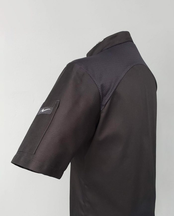 Chaqueta-Air-Fresh-Negra-Detalle-Posterior-Colombia-Chef